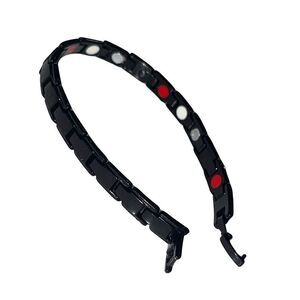 New Titanium Health Magnetic Bangle Therapy Bracelet Black Red Unisex